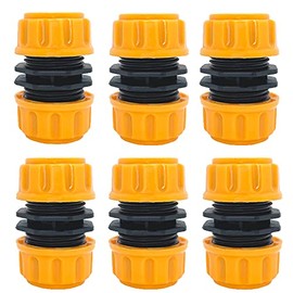 6 Pcs Hose Repair Connectors, 1/2 Inch Hose Connectors Quick Fix Extend Connector for 1/2 Inch Hose Pipe