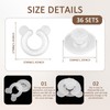 Pluvyze 36 Pairs of Duvet Holders, Duvet Clips, Fixing Duvet,