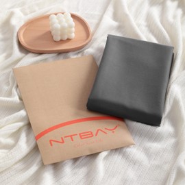 NTBAY Body Cotton Pillowcase - Envelope Closure 20x54 Pillowcase, Breathable and Soft Bed Pillow Case, Dark Grey