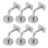 6 Pcs Wall Handrail Bracket 304 Stainless Steel Strong Bearing