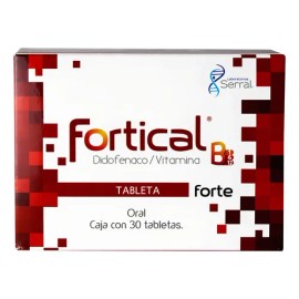 Fortical Forte C/30 Tab Diclofenaco/vitamina B1-b6-b12 Sabor Sin Sabor