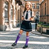 Dxhycc 3 Pairs Kids Soccer Socks Striped Knee High Socks