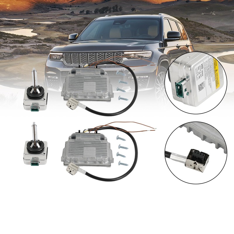 Areyourshop 2X Headlight Ballast & D3S Bulb Wire Control Unit