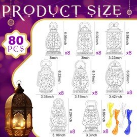 Dispowreath 80 Pcs Religious Crafts Kits Jesus Lights The Way Crafts Color Your Own Jesus Lights for Kid Christian Gift Sunday School Classroom DIY Craft Projects Activities Supplies Decor