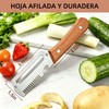 2 PCS Pelador Verduras Multifunción 3 EN 1, Cuchillo Pelador