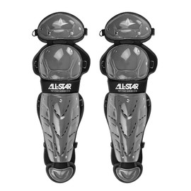 All-Star Top Star Series Leg Guards - Graphite, 13.5", Ages 9-12 - Baseball Accessories, Baseball Equipment Kit