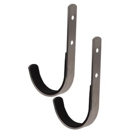 SPYMINNPOO 2PCS Metal Gun Rack and Shotgun Hooks Rifle Hangers Wall Mount J Hook Wall Mounted Hook for Archery Bow Sportinggoods Hunting Equipment Sportinggoods Hunting Equipment