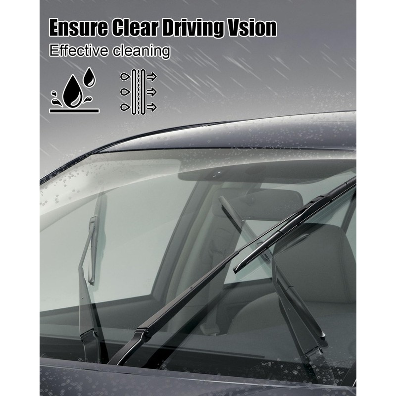 Front Windshield Wiper Blade Refill Fit for Volvo S60 V60