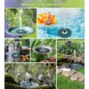 SZMP Solar Fountain 3.5W Bird Bath Fountains with Tender Green