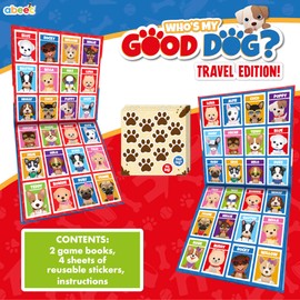 abeec Who's My Good Dog? Travel Game | Portable Guessing Game for Kids | Dog-Themed Guess Who Board Game | Plane, Car & Holiday Activities | Fun Travel Essentials for Kids