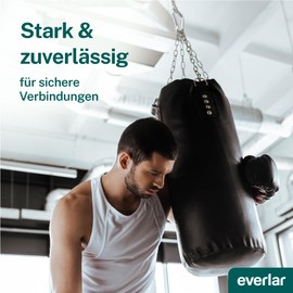 everlar® carabiner hook set, secure and easy attachment of hanging chair, hammock, swing, punching bag, sun sail, love swing, etc. in house, garden and outdoor, silver