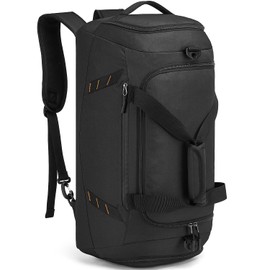 Travel Bag Men's Sports Bag Medium 40L Training Bag Women with Backpack Weekender Fitness Bag for Sports, black, travel bag