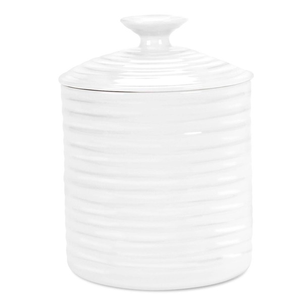 Portmeirion Sophie Conran Storage Jar, Porcelain White, 10.8 x 10.8 x 14.6 cm