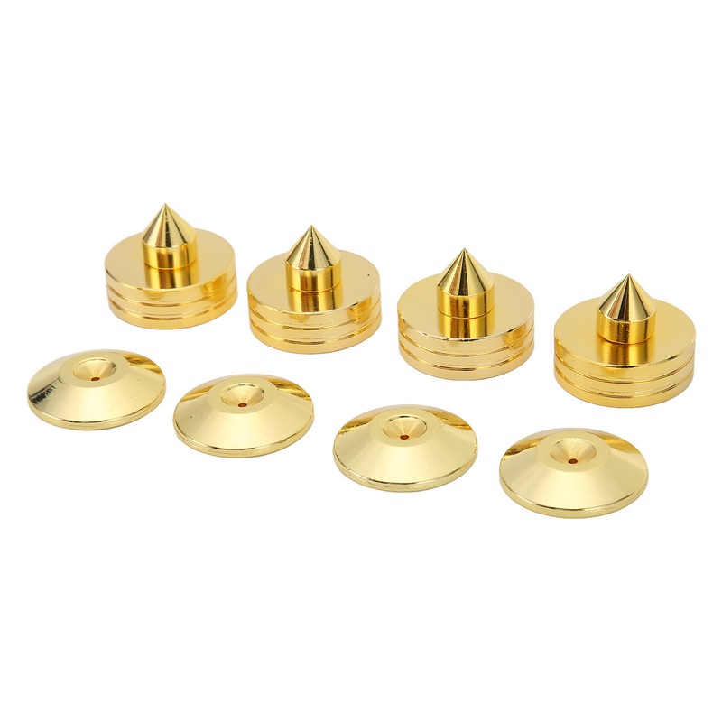 4Set Speakers Spikes Shock Absorbing Prevent Slip Zinc Alloy Speaker