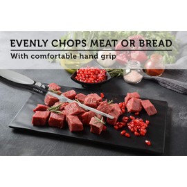 Courant Electric Knife Effortless Slicing and Carving, Soft Comfort Grip Handle with Precision Blades and Even Slicer