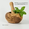 Luca Olio Mortar and pestle made of high-quality olive wood