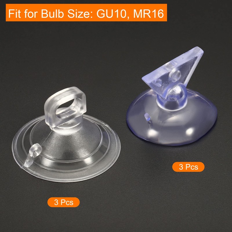 MECCANIXITY Bulb Changers, 35mm 38mm Dia. PVC Suction Cup Light