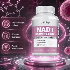 Cápsulas Nad+ Resveratrol 1500mg Frasco 60 Piezas Adulto