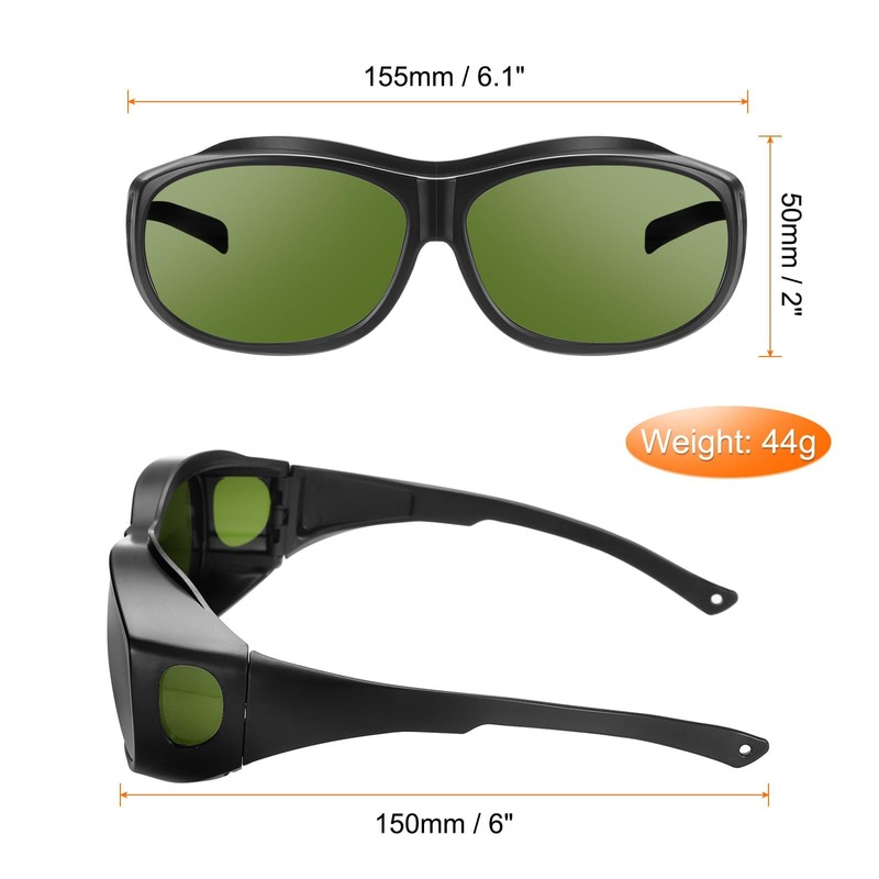 HARFINGTON Welding Safety Glasses IR Shade 3 Green PPE Protective