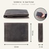 LEDEROW Men's Leather Wallet - Landscape Format Wallet with Gift