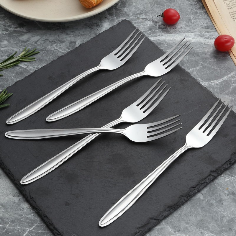 Unokit Forks and Spoons Set - 24Pcs Silverware Set, Food