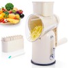 ENERGEVITY Manual Rotary Cheese Grater with Handle, 5 in 1