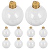 Operitacx Booze Ball Ornaments, Clear Christmas Baubles, Pack of 10,