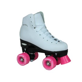 Epic Skates Pink Princess Girls Quad Roller Skates, White, Adult 5 (PnkPncs05)