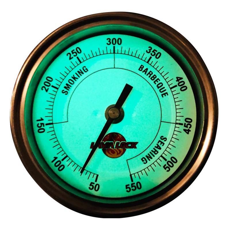 LavaLock® 3" Glow Thermometer, High Accuracy Adjustable 3 Inch Face