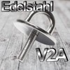 PRIOstahl Eye Plate Round with Bracket Mounting Hooks Ceiling Hooks