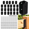 CNQLIS 24Pcs Deck Railing Bracket Connectors for 2" x 4"