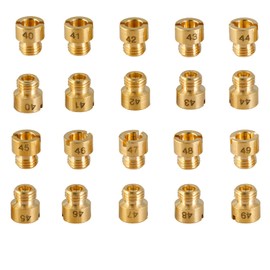 Main Jets set Replacement For Holley Carburetor:40 41 42 43 44 45 46 47 48 49,20pcs, 2 pcs per size,Thread size: 1/4"-32 Fits Holley 2010,2300,4010,4011,4150,4160,4500 casrb