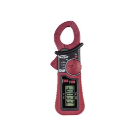 Testboy TV 218 Miniature Digital Clamp Ammeter (Ultra Compact Design, True RMS, Data Hold, Current Measurement 200A AC/DC, Auto Power-Off) Red/Black