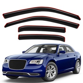 Lightronic In-Channel Window Visors Rain Guards Wind Deflectors For 2011-2023 Chrysler 300
