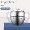 Kitchen Timer Cute Manual Stainless Steel Mechanical Rotating Alarm 60