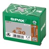 SPAX 681030400303 Flat Back Panel Head for Body, Partial Thread,