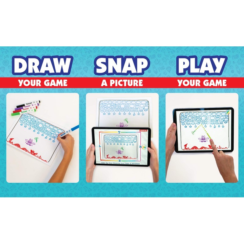 Pixicade: Transform Creative Drawings to Animated Playable Kids Games On