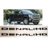 GMC 2PCS SET Gloss Black Door DENALI HD Emblems Letters