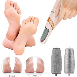 Portable Electric Feet Callus Remover,,Waterproof Foot Scrubber File,Pedi Foot Care for Dead,Hard Cracked Dry Skin Manicure Nail Care Cutics Nail Art Smooth Callusremover Nail Drill:_Pink