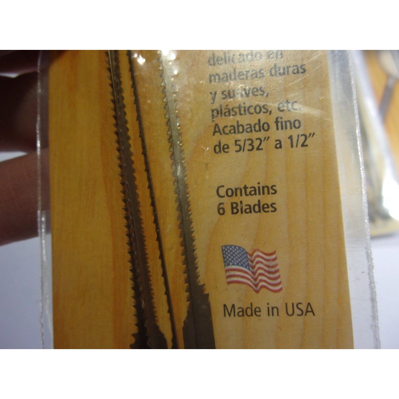 Olson NEW 4pk. OLSON 6pc. 5" PIN END SCROLL SAW