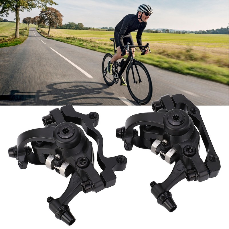 2PCS Bike Disc Brake Kit Aluminum Alloy Bilateral Drive Mechanical