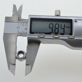 20PCS 316 Stainless Steel Hex Nut Nylock Locknuts A4-80 (20, M6-1.0 Screw Pitch)