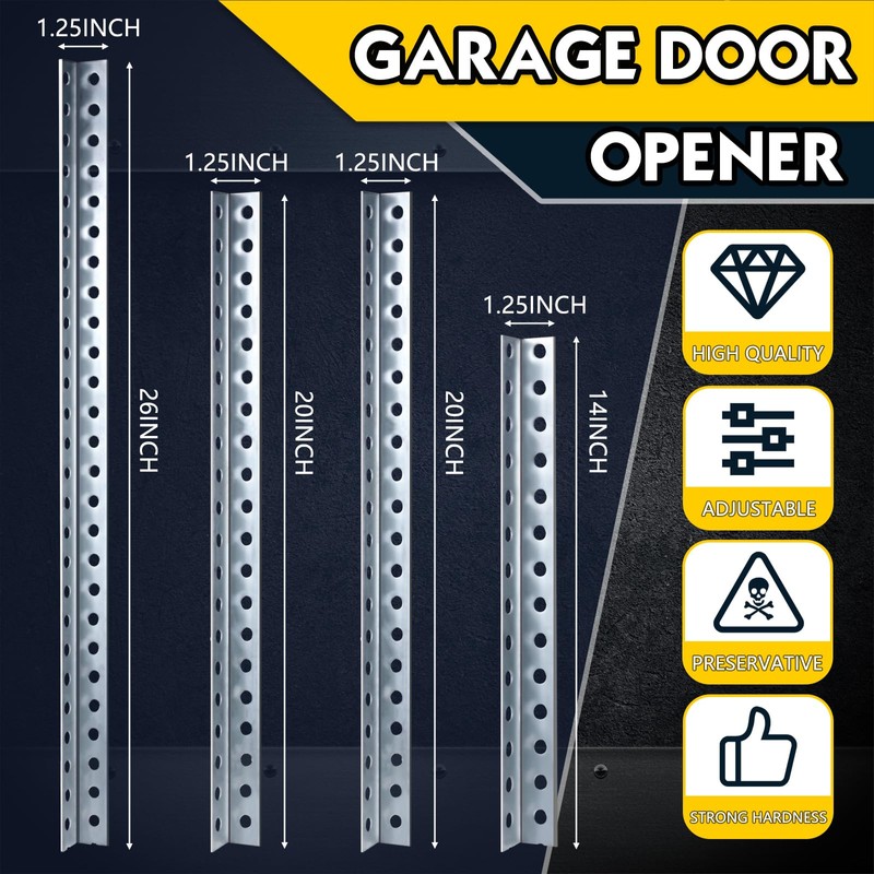 Yaocom 4 Pcs Garage Door Opener Hanging Bracket Kit 26,