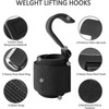 Weight Lifting Hooks Pair Heavy Duty Power Wrist Straps Hand