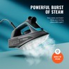 Pursteam SteamBurst+ 1750W Steam Iron, Ceramic Soleplate, Adjustable Steam, Burst