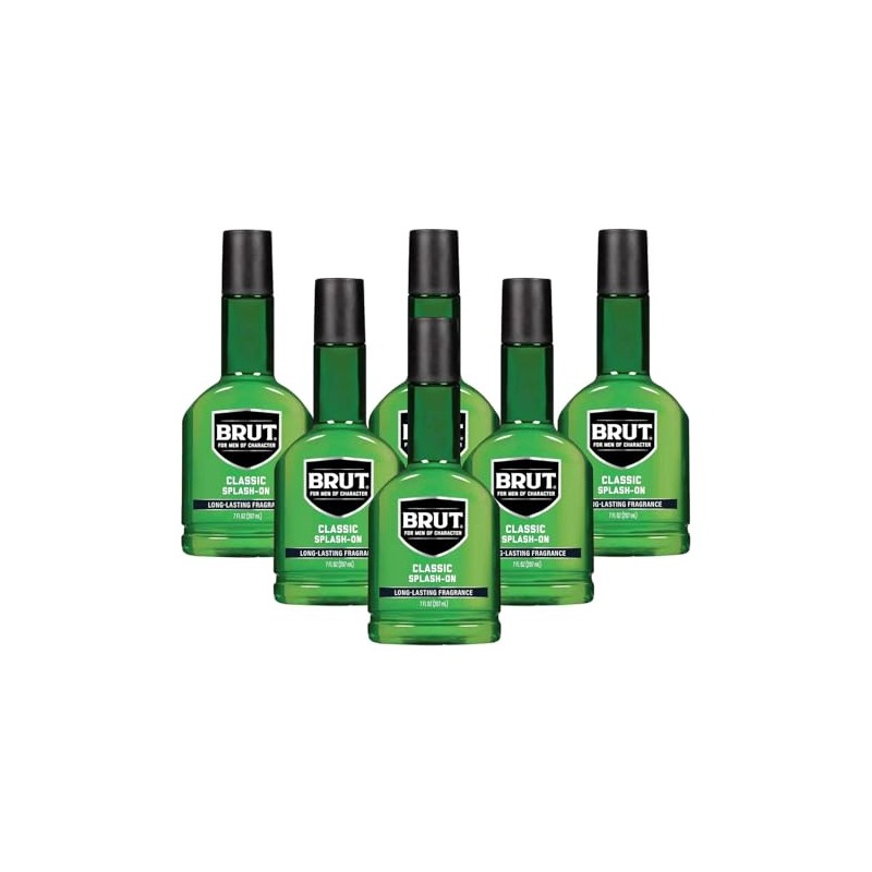 Brut Splash-On Classic Scent - 7 oz, Pack of 6
