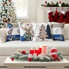 Christmas Throw Pillow Covers 16x16 Inch Set of 4, Merry