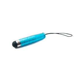 SYSTEM-S Mini Stylus Touch Pen kapazitiver Bildschirm Eingabe Stift in Hellblau für Smartphone Tablet