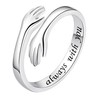 Umarmung Ring für Damen, 925 Sterling Silber Ringe Always with