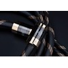 SKW Single Audiophile Speaker Cable, Interchangeable Banana Plug Cable, Gold-Plated
